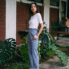 AYNIRISM Stripe denim pants กางเกงยีนส์ลายทาง